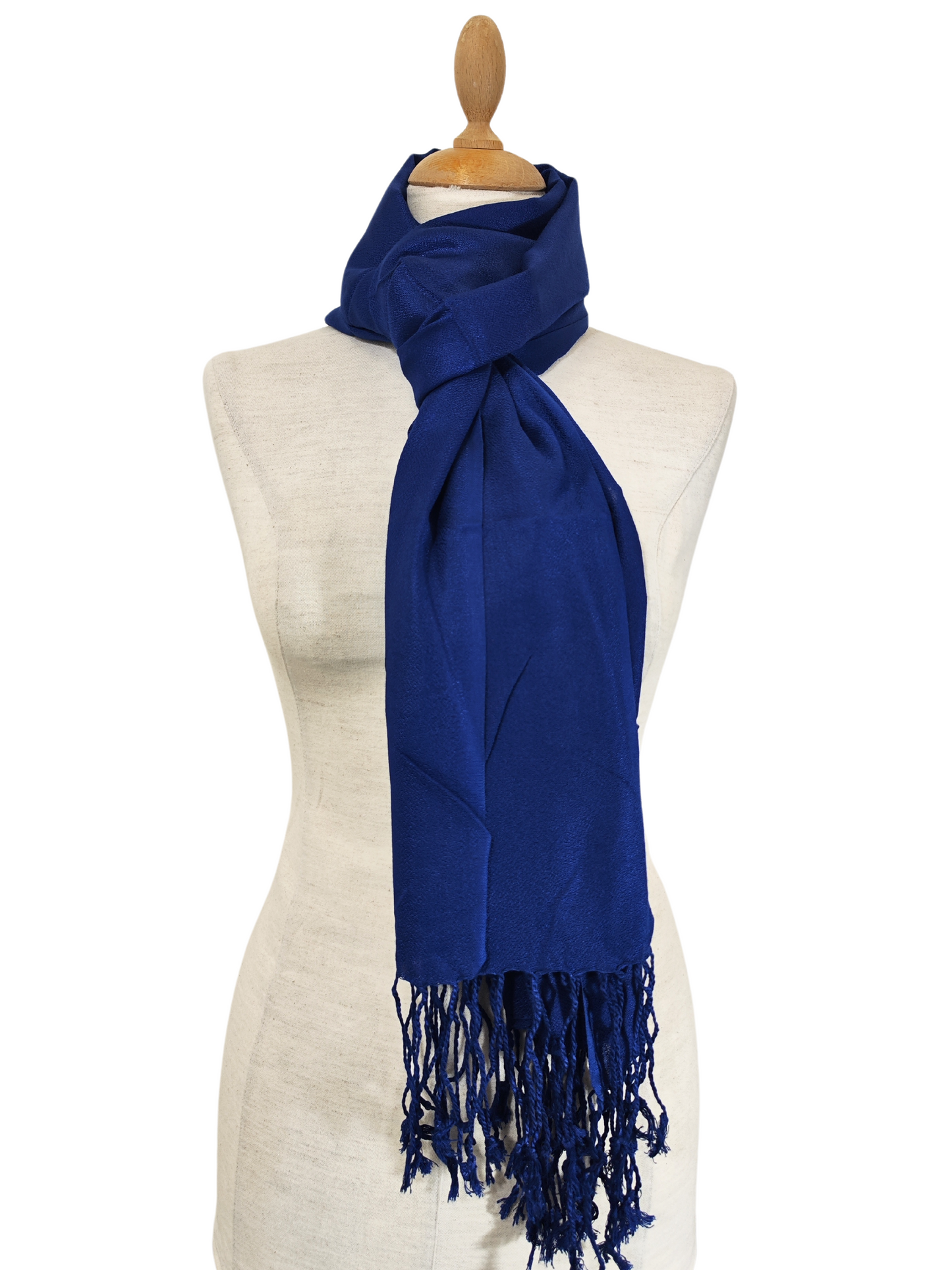 Elegant Royal Blue Silk Shawl with a soft, luxurious feel and a vibrant, Royal Blue Elegant Blue Unisex Women Autumn
