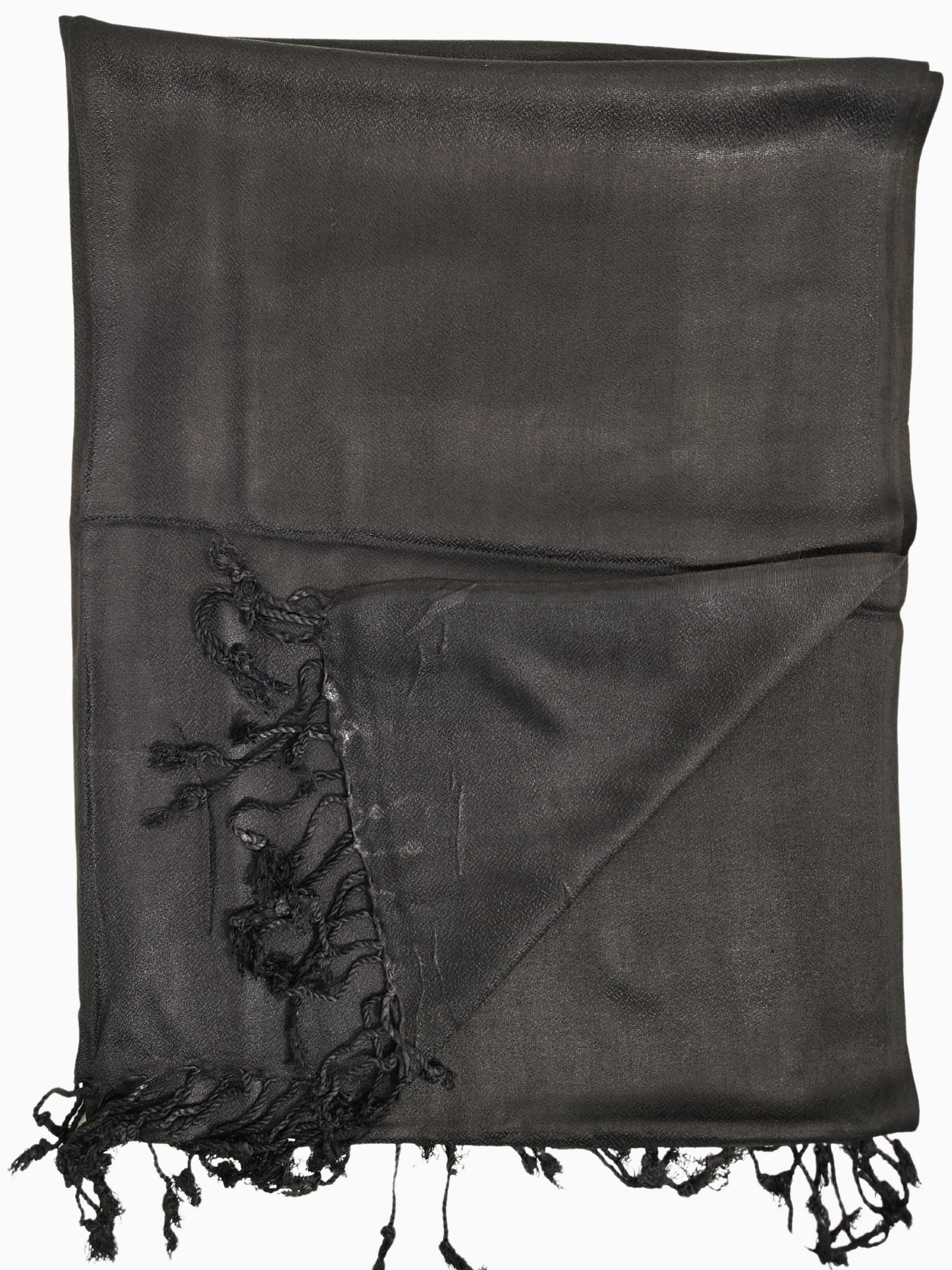 Elegant Black Silk blend Shawl Evening Wear Autumn Collection Unisex