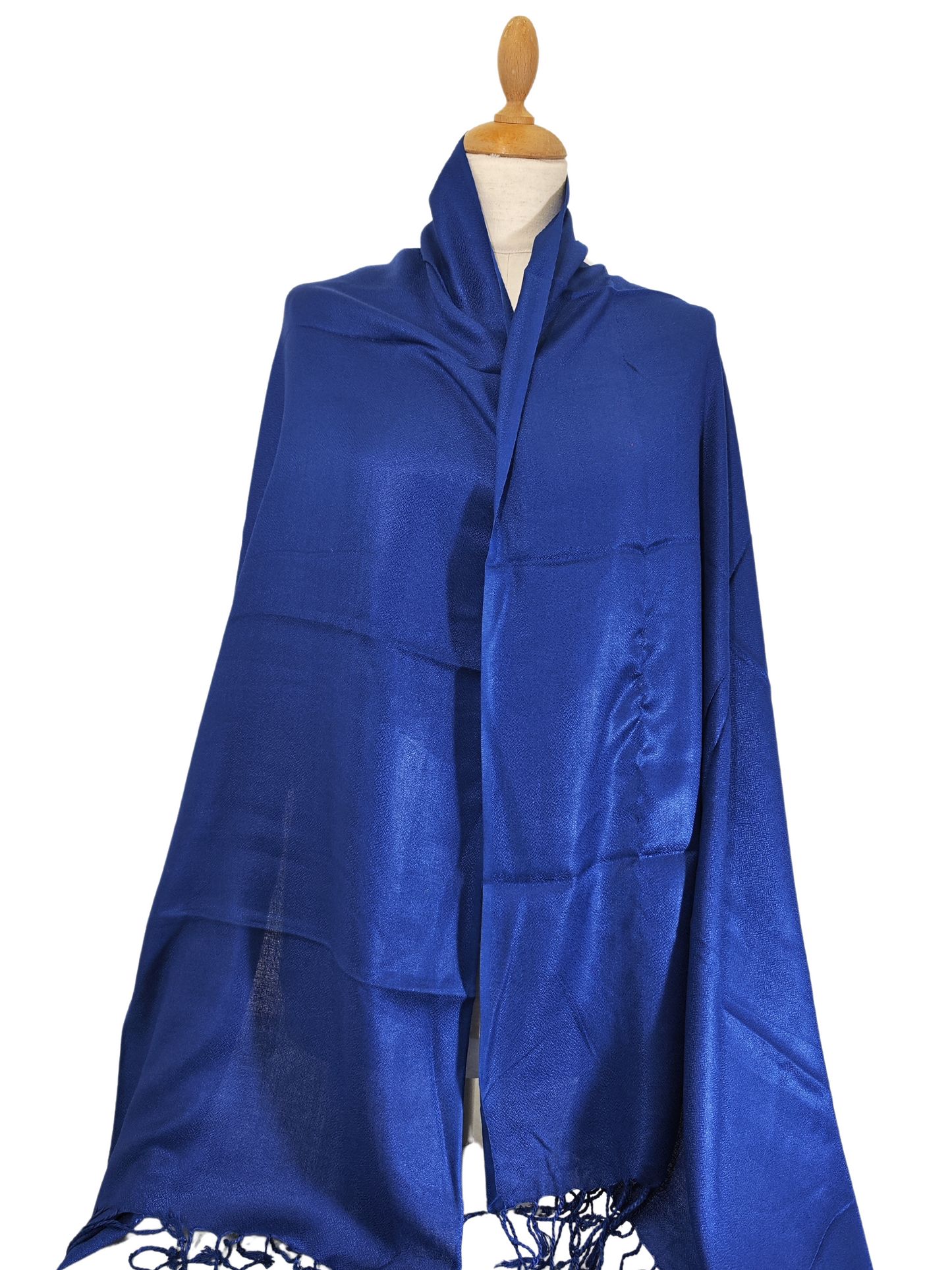 Eleganter königsblauer Seidenschal mit weichem, luxuriösem Griff und lebhaftem, königsblauem, elegantem, blauem Unisex-Frauen Herbst